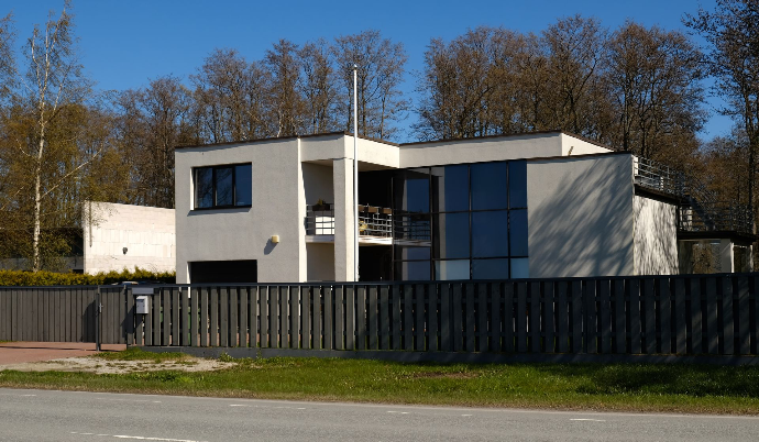 Maison avec architecture moderne en ossature métallique légère Belgique - Batisteel